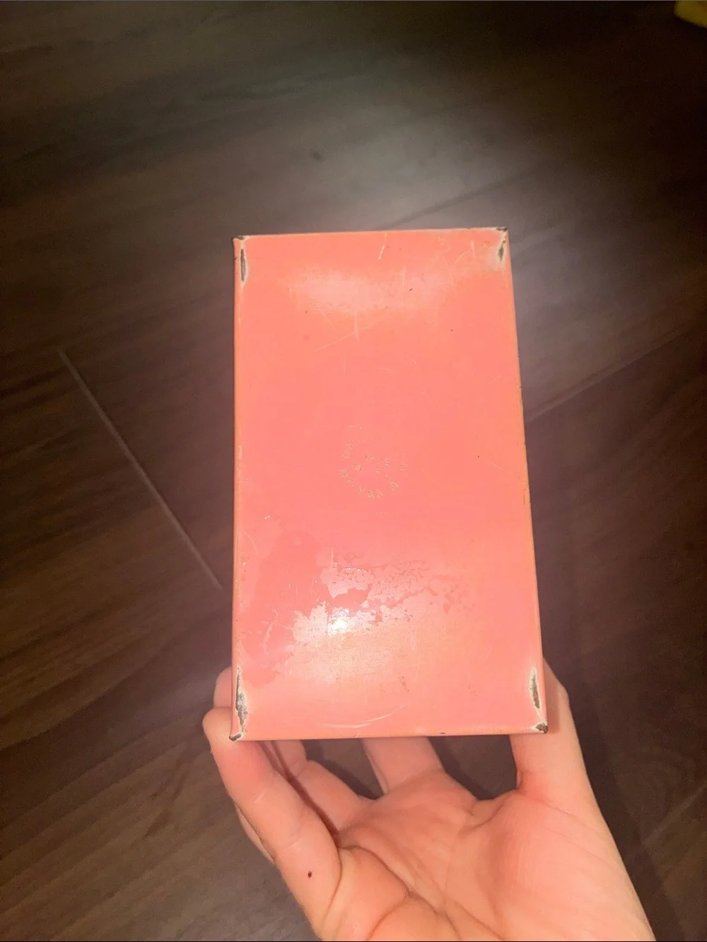 Vintage Recipes Tin Box Recipe Box Yellow Pink 50’s Retro VTG METAL OHIO ART USA